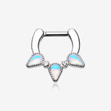 Iridescent Revo Trident Septum Clicker