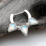 Detail View 1 of Iridescent Revo Trident Septum Clicker