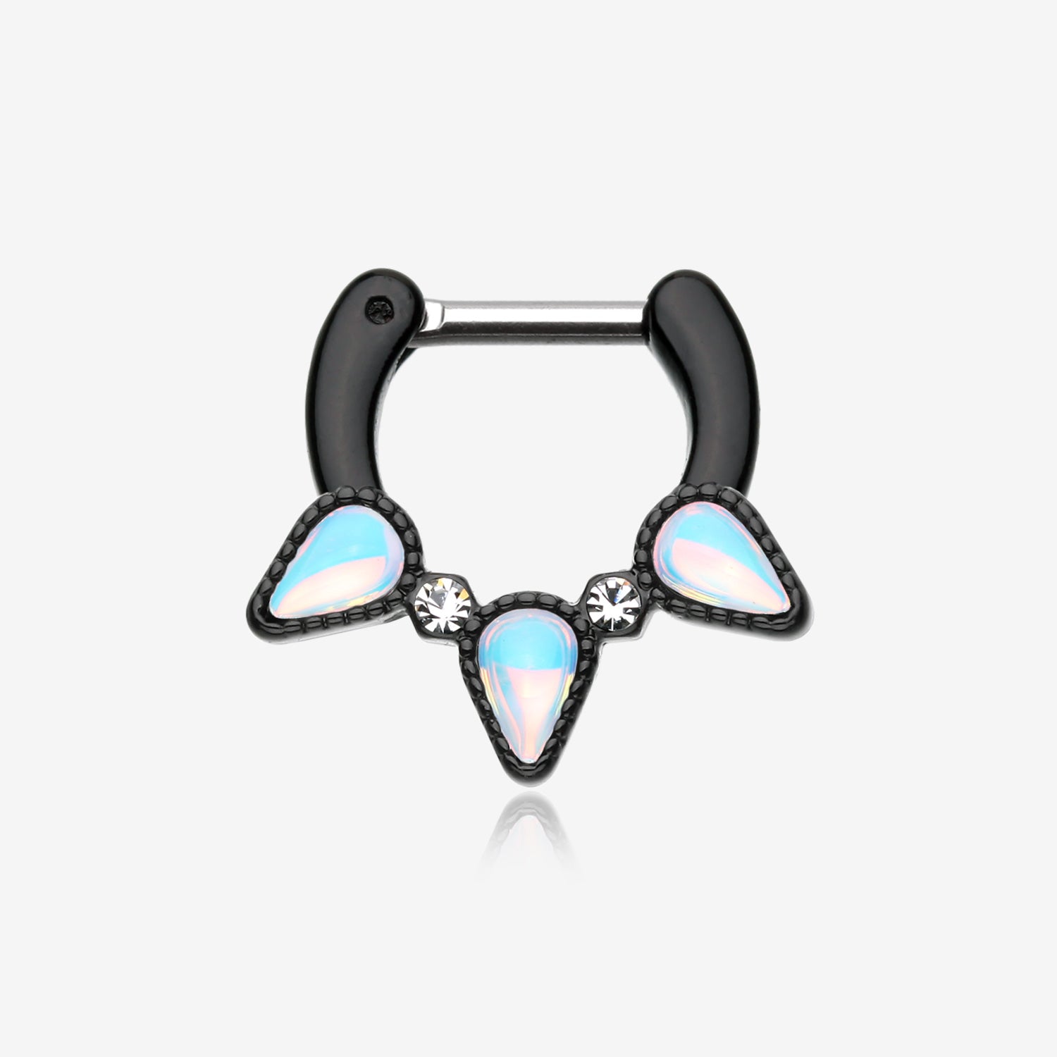 Blackline Iridescent Revo Trident Septum Clicker