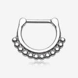 Classic Bali Tribal Beads Septum Clicker