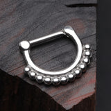 Classic Bali Tribal Beads Septum Clicker