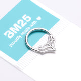 Detail View 4 of Eccentric Spider Web Clicker Hoop Ring