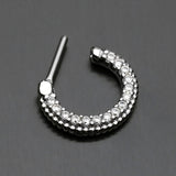 Detail View 3 of Sparkle Essentia Multi-Gem Dainty Septum Clicker-Clear Gem