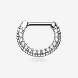 Sparkle Essentia Multi-Gem Dainty Septum Clicker