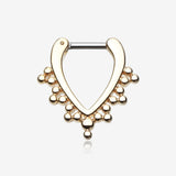 Golden Regent Drape Filigree Septum Clicker