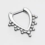 Detail View 2 of Regent Drape Filigree Septum Clicker-Steel