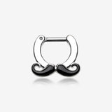 Classic Mustache Septum Clicker