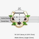Detail View 1 of Golden Daisy Garden Icon Septum Clicker-Yellow