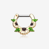 Golden Daisy Garden Icon Septum Clicker