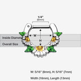 Detail View 1 of Daisy Garden Icon Septum Clicker-Yellow