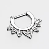Detail View 2 of Acerose Filigree Septum Clicker-Steel