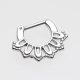 Detail View 2 of Kaltik Filigree Septum Clicker-Steel