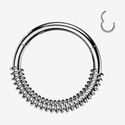 Spring Coil Clicker Hoop Ring