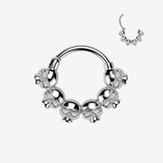 Death Arc Skulls Clicker Hoop Ring