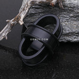A Pair of Flexible Silicone Double Flared Ear Gauge Tunnel Plug