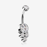 Trinity Bali Sparkle Internally Threaded Belly Button Ring