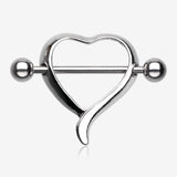 A Pair of Classic Heart Nipple Shield Ring