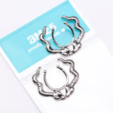 Detail View 3 of Double Snake Serpent Clip On Non-Piercing Nipple Shield Ring