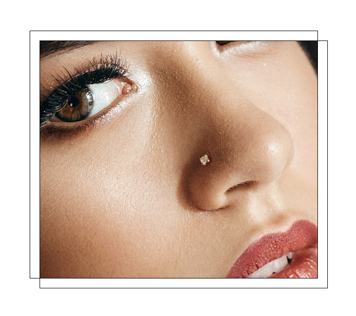Goes through the soft cartilage that surrounds the outside of the nasal passage. The piercing can be placed anywhere on the nostril. Nose piercings are perhaps the most popular piercings and are quite trendy. When it comes to nose piercings, your options are virtually endless, from a multitude of nose ring stylings to studs and everything in-between.