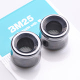 Detail View 3 of A Pair of Hematite Stone Double Flared Eyelet Tunnel Plug