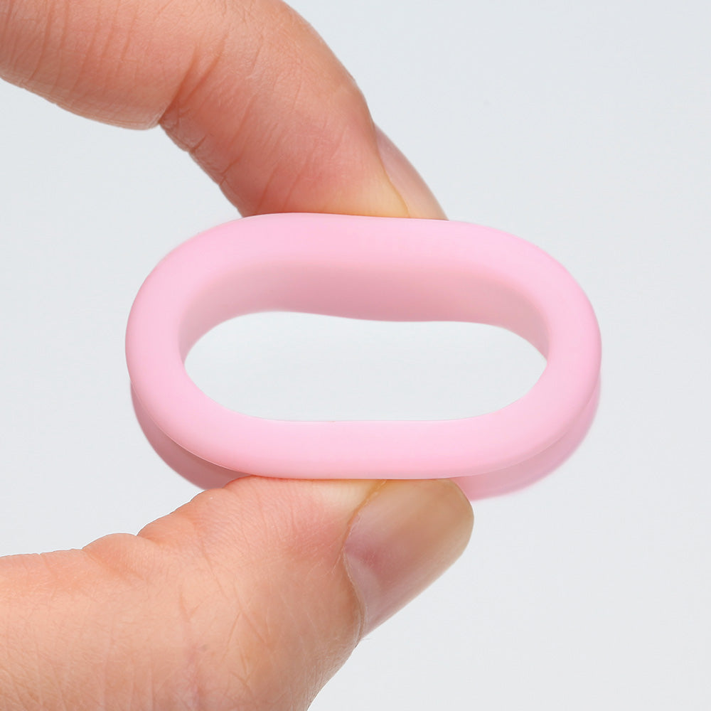 A Pair Of Soft Pastel Silicone Double Flared Tunnel Plug