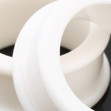 A Pair of Flexible Silicone Double Flared Ear Gauge Tunnel Plug