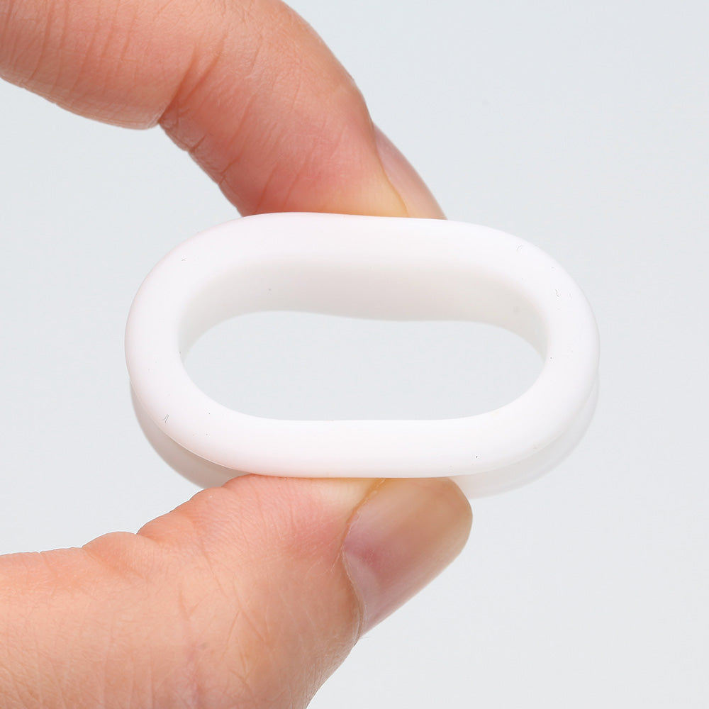 A Pair of Flexible Silicone Double Flared Ear Gauge Tunnel Plug