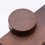 Detail View 3 of A Pair of Coconut Wood Double Flared Plug