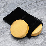 Detail View 4 of A Pair of Jackfruit Wood Double Flared Plug-Yellow