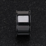 Detail View 3 of A Pair of Blackline Steel Double Flared Ear Gauge Flesh Tunnel Plug