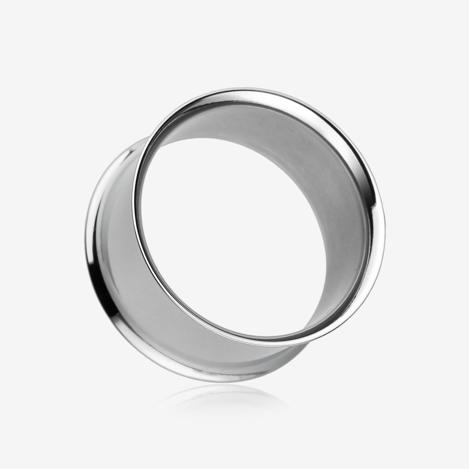A Pair of Steel Basic Double Flared Ear Gauge Tunnel Plug-Steel