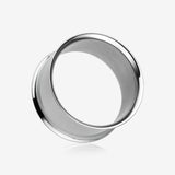 A Pair of Steel Basic Double Flared Ear Gauge Tunnel Plug-Steel