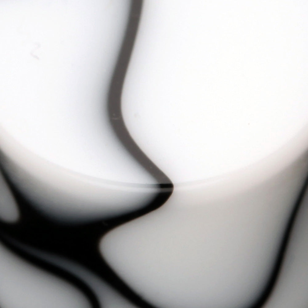 Detail View 3 of A Pair of Marble Swirl Acrylic Double Flared Ear Gauge Plug-White