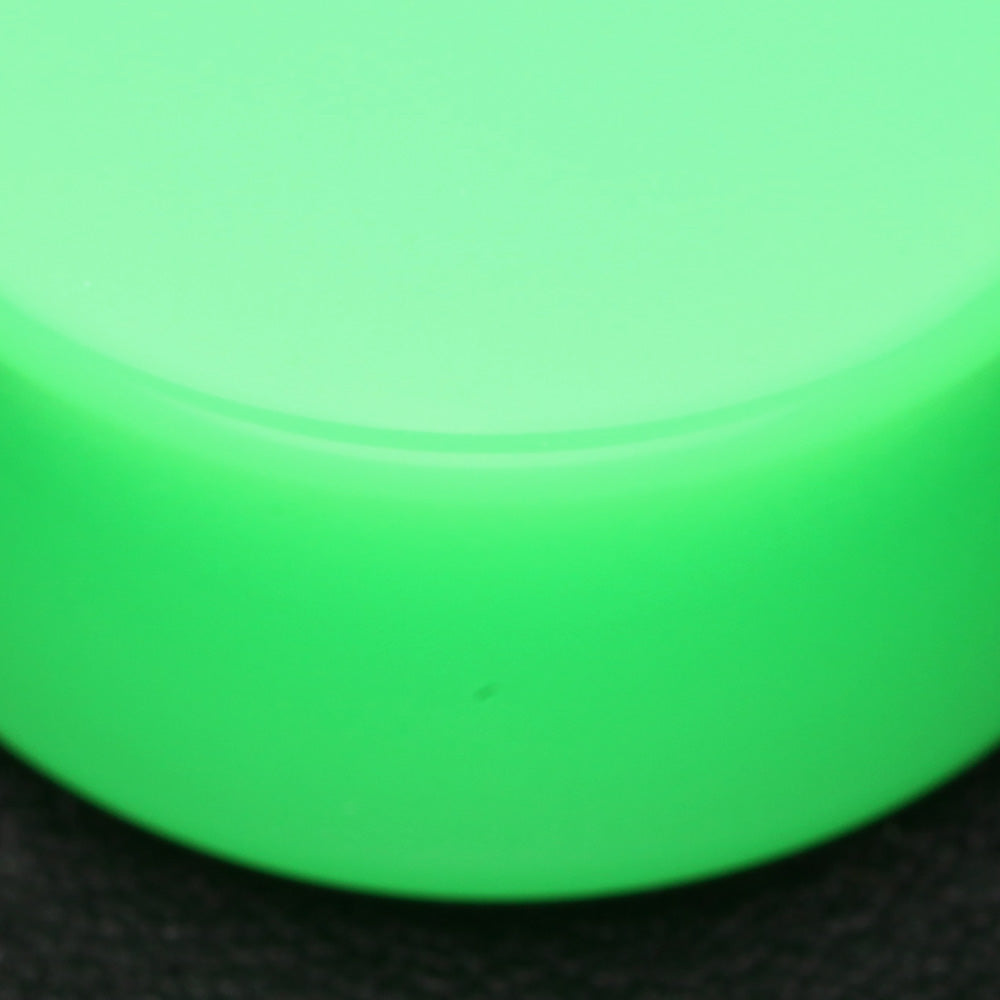 Detail View 3 of A Pair of Neon Colored UV Acrylic Double Flared Ear Gauge Plug-Green