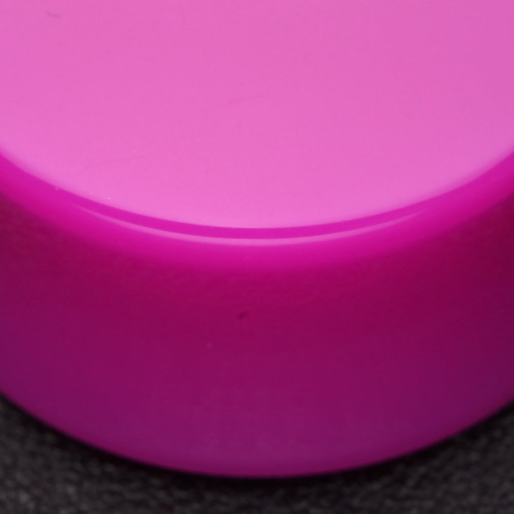 Detail View 3 of A Pair of Neon Colored UV Acrylic Double Flared Ear Gauge Plug-Purple