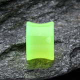 Detail View 2 of A Pair of Glow in the Dark Basic Acrylic Double Flared Ear Gauge Plug-Green