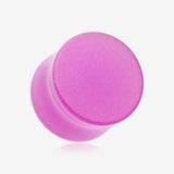 A Pair of Glow in the Dark Basic Acrylic Double Flared Ear Gauge Plug