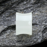 Detail View 2 of A Pair of Glow in the Dark Basic Acrylic Double Flared Ear Gauge Plug-White