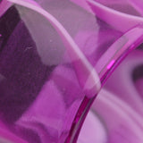 Detail View 3 of A Pair of Marble Swirl Acrylic Double Flared Ear Gauge Tunnel Plug-Purple
