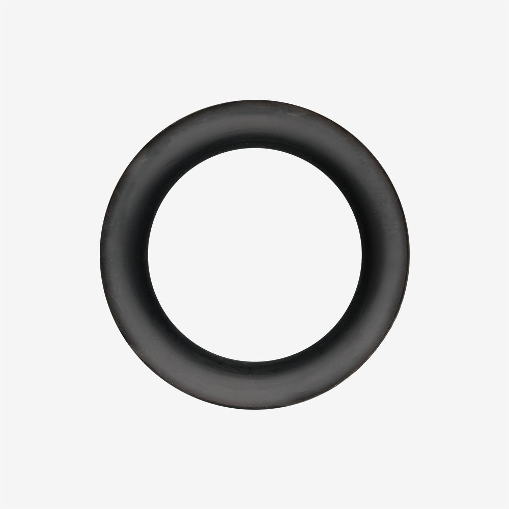 Detail View 3 of A Pair of Ultra Thin Flexible Silicone Ear Skin Double Flared Tunnel Plug-Black