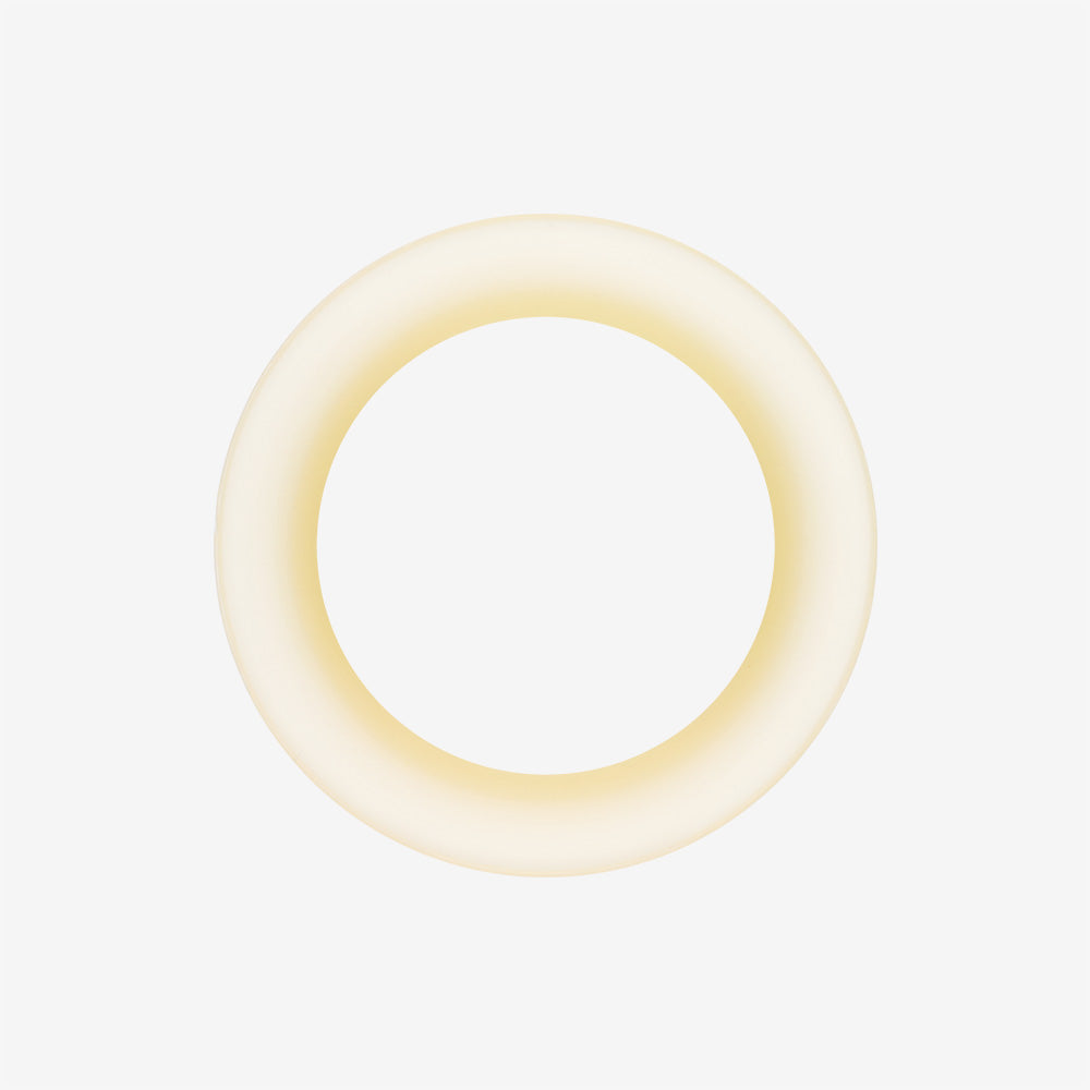 Detail View 3 of A Pair of Ultra Thin Flexible Silicone Ear Skin Double Flared Tunnel Plug-Peach