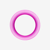 Detail View 3 of A Pair of Ultra Thin Flexible Silicone Ear Skin Double Flared Tunnel Plug-Purple
