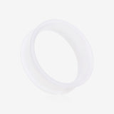 A Pair of Ultra Flexible Clear Silicone Double Flared Tunnel Plug