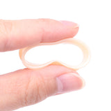 Detail View 3 of A Pair of Ultra Flexible Peach Silicone Double Flared Tunnel Plug