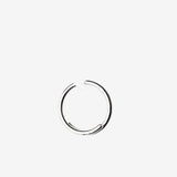 Detail View 1 of A Pair of Solid White Brass Spiral Hoop Ear Weight Hanger