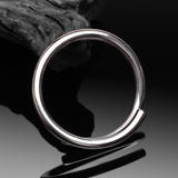 Detail View 2 of A Pair of Solid White Brass Spiral Hoop Ear Weight Hanger