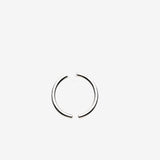 Detail View 1 of A Pair of Solid White Brass Hoop Ear Weight Hanger
