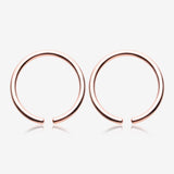 A Pair of Solid Copper Hoop Ear Weight Hanger