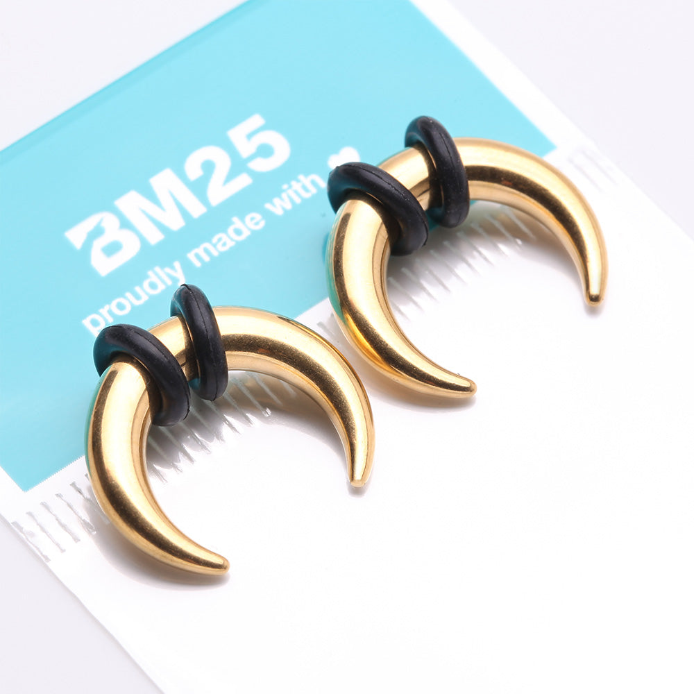 Detail View 3 of A Pair of Golden Buffalo Pincher Hanging Steel Taper with O-Rings