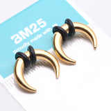 Detail View 3 of A Pair of Golden Buffalo Pincher Hanging Steel Taper with O-Rings